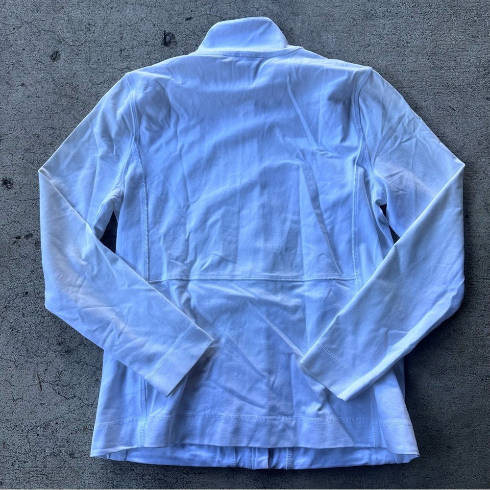 Talbots White Full Zip Track Jacket - image 2